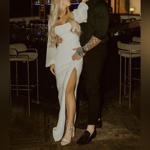 White long dress size small